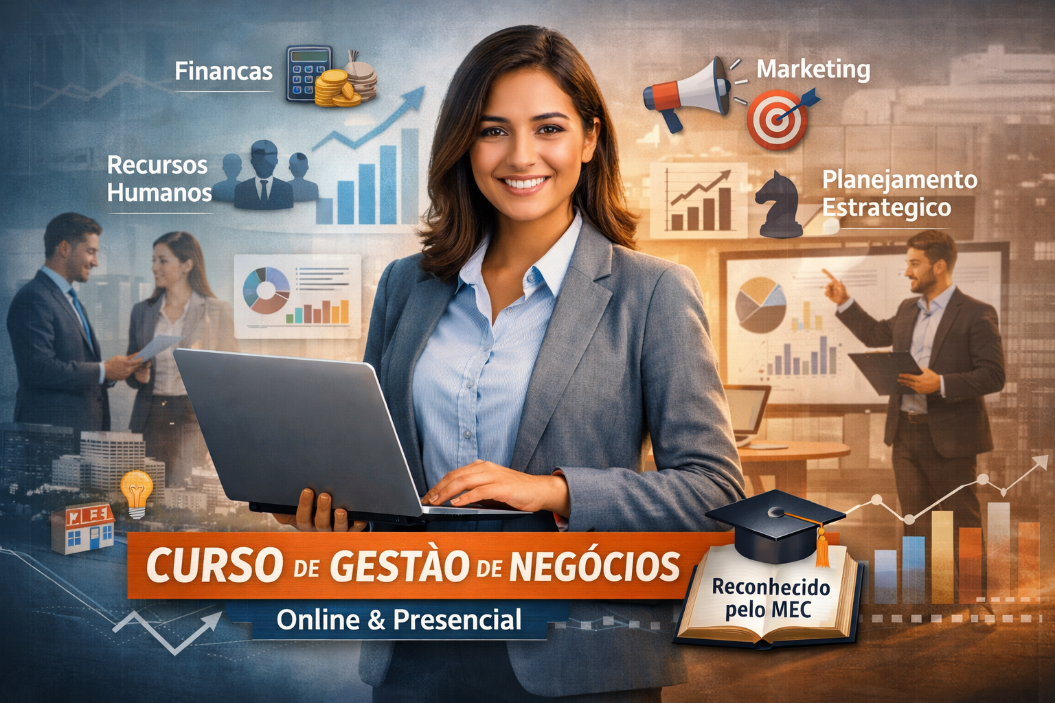 Gestão de Negócios: formação estratégica para quem quer crescer na carreira